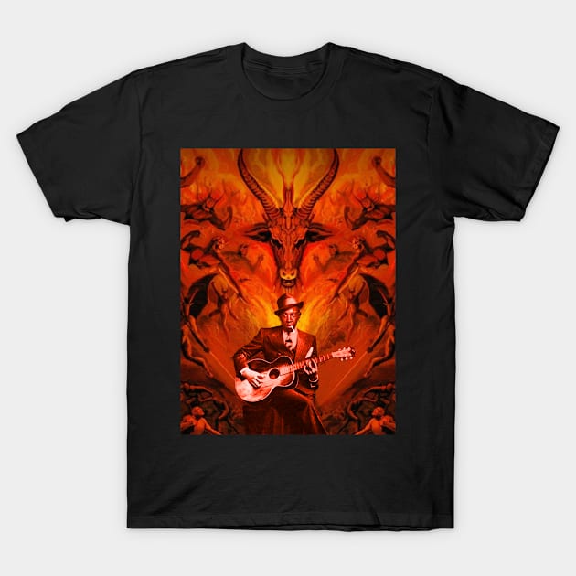 Robert Johnson - Hellbound T-Shirt by PLAYDIGITAL2020